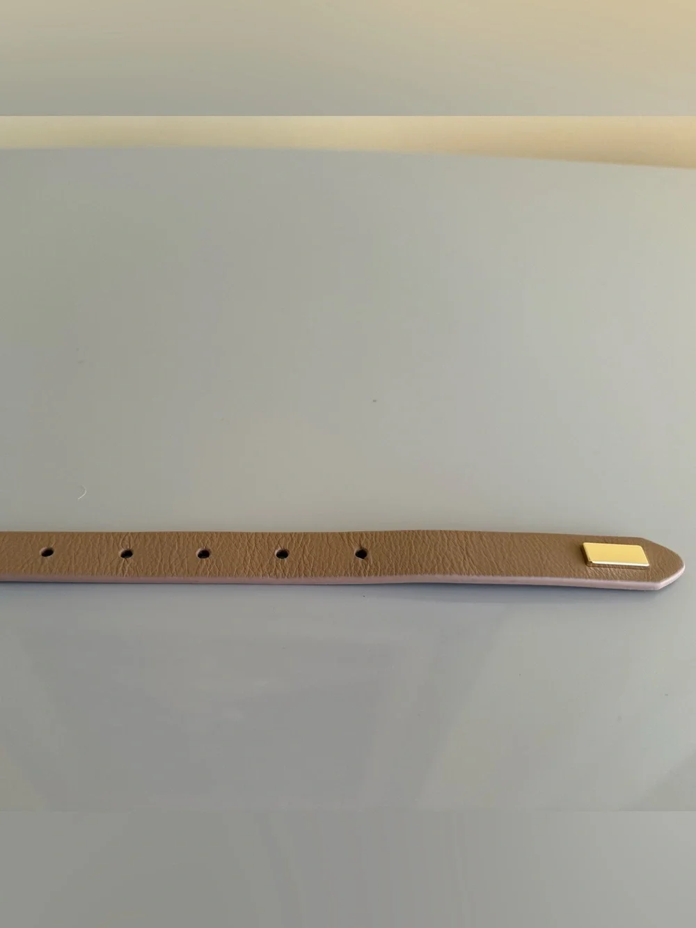 NWT B Low The Belt Tan Leather Lowen Belt with Gold Hardware